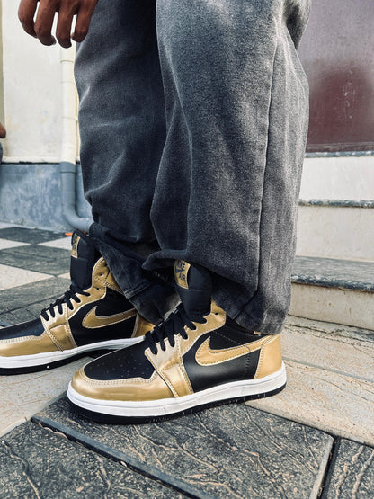 Nike AIR JORDAN GOLD BLACK