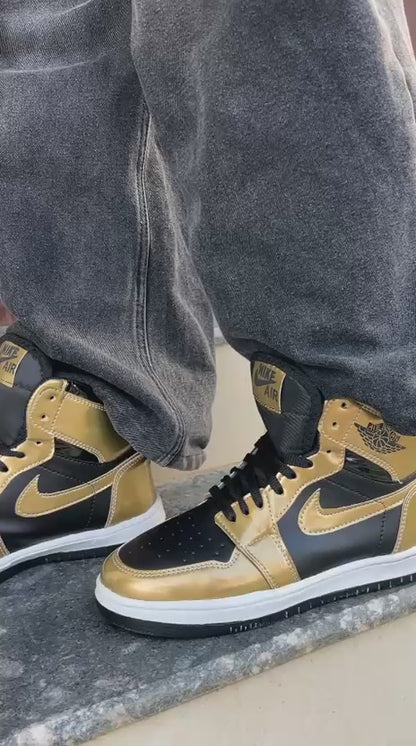 Nike AIR JORDAN GOLD BLACK